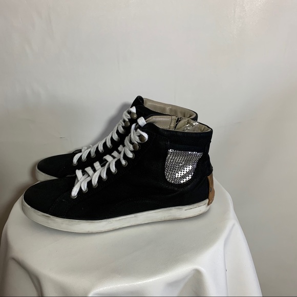 Brusque high top leather sneaker shoes sz 8.5 - Picture 1 of 6